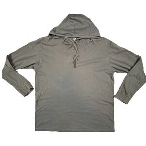 Toes On The Nose Lightweight Logo Pullover Hoodie Dark Gray Mens XXL‎